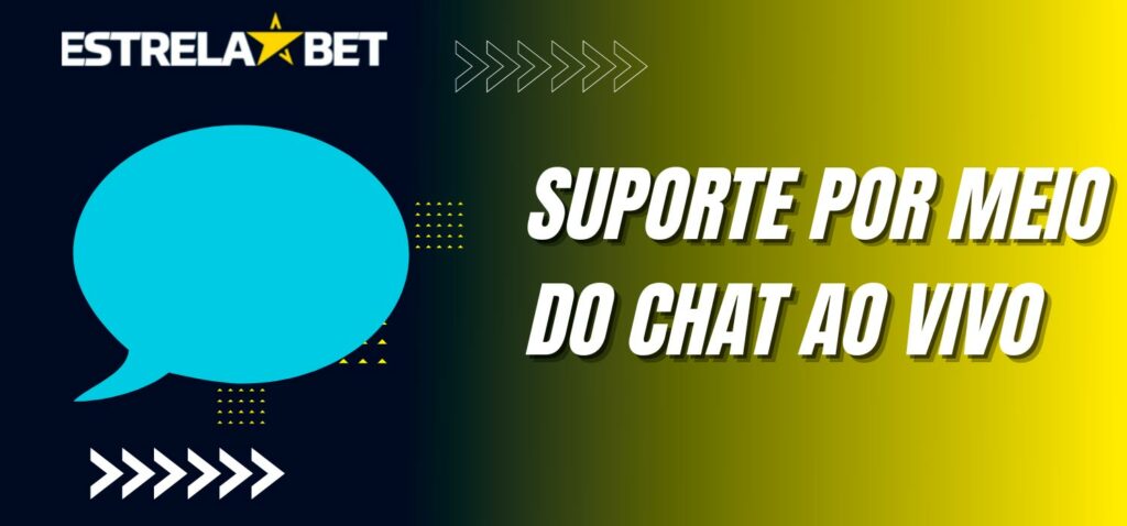 Suporte por chat oferecido pela plataforma Support Estrela bet brasil